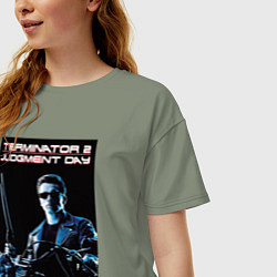 Футболка оверсайз женская Арнольд Шварценеггер, цвет: авокадо — фото 2