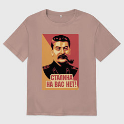 Футболка оверсайз женская Сталина на вас нет, цвет: пыльно-розовый