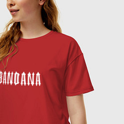 Футболка оверсайз женская KIZARU, BIG BABY TAPE, BANDANA, цвет: красный — фото 2