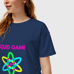 Футболка оверсайз женская Squid Game Atom, цвет: тёмно-синий — фото 2