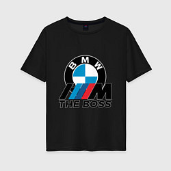 Футболка оверсайз женская BMW BOSS, цвет: черный