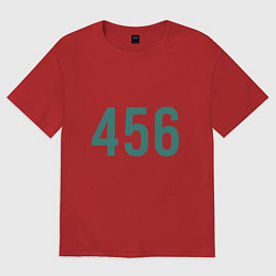Футболка оверсайз женская Игрок 456, цвет: красный