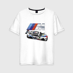 Футболка оверсайз женская BMW Great Racing Team, цвет: белый