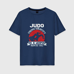 Футболка оверсайз женская Judo Weapon, цвет: тёмно-синий