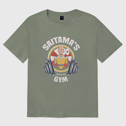 Футболка оверсайз женская Ванпанчмен 01, цвет: авокадо