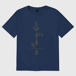 Футболка оверсайз женская Бестиарий Лавкрафта - Великие Древние, цвет: тёмно-синий