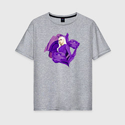 Футболка оверсайз женская Iris Gaga, цвет: меланж