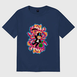 Футболка оверсайз женская A Monopoly, цвет: тёмно-синий