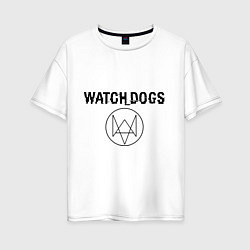 Футболка оверсайз женская Watch Dogs, цвет: белый