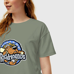 Футболка оверсайз женская Midland Rockhounds - baseball team, цвет: авокадо — фото 2