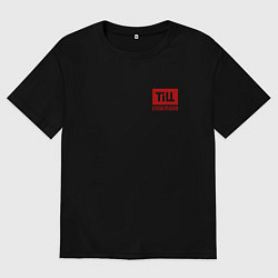 Футболка оверсайз женская TILL LINDEMANN NEW LOGO, цвет: черный