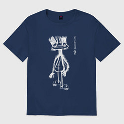 Футболка оверсайз женская Frooogggile Color, цвет: тёмно-синий