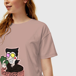 Футболка оверсайз женская Deltarune - Got Kromer?, цвет: пыльно-розовый — фото 2