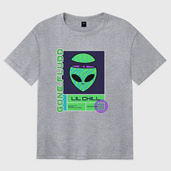 Футболка оверсайз женская GONE FLUDD UFO, цвет: меланж