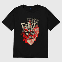 Футболка оверсайз женская DARKEST DUNGEON ART GAME, цвет: черный