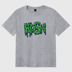 Футболка оверсайз женская Green Kush, цвет: меланж