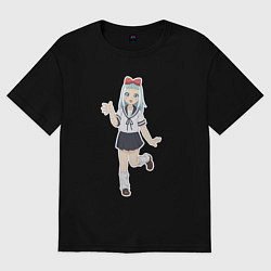 Футболка оверсайз женская Sweet Yatogame, цвет: черный