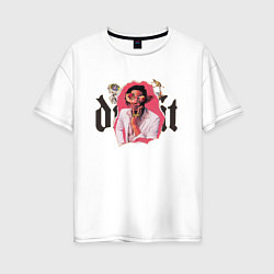 Футболка оверсайз женская Playboi Carti ASAP Mob, цвет: белый