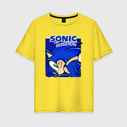 Футболка оверсайз женская Sonic Adventure Sonic, цвет: желтый