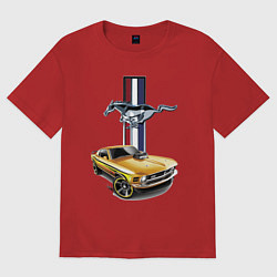 Женская футболка оверсайз Mustang motorsport