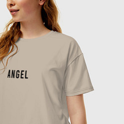 Футболка оверсайз женская She Angel, цвет: миндальный — фото 2