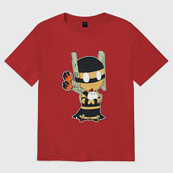 Футболка оверсайз женская Shadow Shaman Chibi, цвет: красный