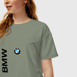 Футболка оверсайз женская BMW ато супер, цвет: авокадо — фото 2