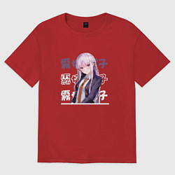 Футболка оверсайз женская Данганронпа Danganronpa, Кёко Киригири Kyouko Kiri, цвет: красный