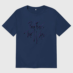 Женская футболка оверсайз ПИНК ФЛОЙД ГЛИТЧ PINK FLOYD LOGO