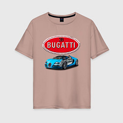 Футболка оверсайз женская Bugatti, Italy, цвет: пыльно-розовый