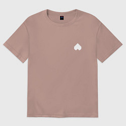 Футболка оверсайз женская Душа Монстра, цвет: пыльно-розовый