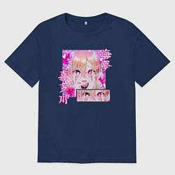 Футболка оверсайз женская Marin Kitagawa cosplayer, цвет: тёмно-синий
