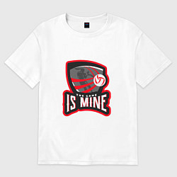 Футболка оверсайз женская The Game Is Mine, цвет: белый