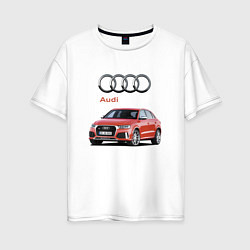 Футболка оверсайз женская Audi Germany Prestige, цвет: белый