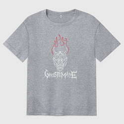 Футболка оверсайз женская GhosteMane trash, цвет: меланж