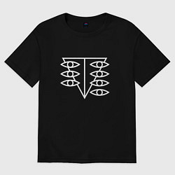 Футболка оверсайз женская Seele logo, цвет: черный