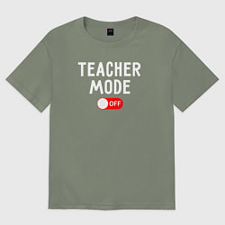 Футболка оверсайз женская Учительский мод отключен, цвет: авокадо