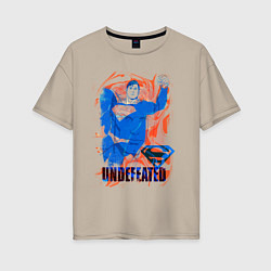 Футболка оверсайз женская Undefeated, цвет: миндальный