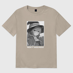 Футболка оверсайз женская Милая Рокси, цвет: миндальный