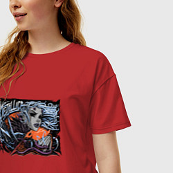 Футболка оверсайз женская Metallica Denver Playbill, цвет: красный — фото 2