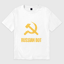 Женская футболка оверсайз Atomic Heart: Russian Bot