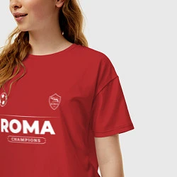 Футболка оверсайз женская Roma Форма Чемпионов, цвет: красный — фото 2
