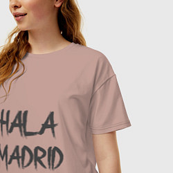 Футболка оверсайз женская Hala - Madrid, цвет: пыльно-розовый — фото 2