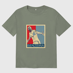 Женская футболка оверсайз Madrid - Benzema