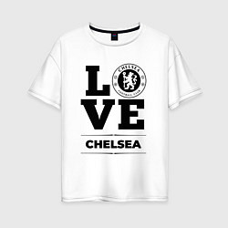 Футболка оверсайз женская Chelsea Love Классика, цвет: белый
