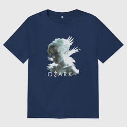 Футболка оверсайз женская Charlotte Ozark, цвет: тёмно-синий