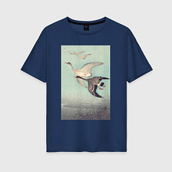 Женская футболка оверсайз Great Geese in Flight