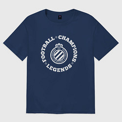 Женская футболка оверсайз Club Brugge Чемпионы Легенды