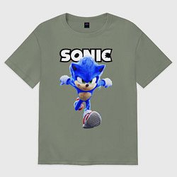 Футболка оверсайз женская Sonic the Hedgehog 2022, цвет: авокадо