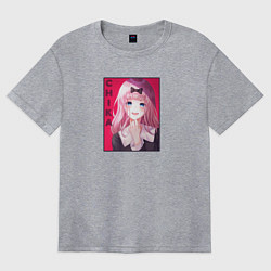 Футболка оверсайз женская Улыбка Чики арт, цвет: меланж